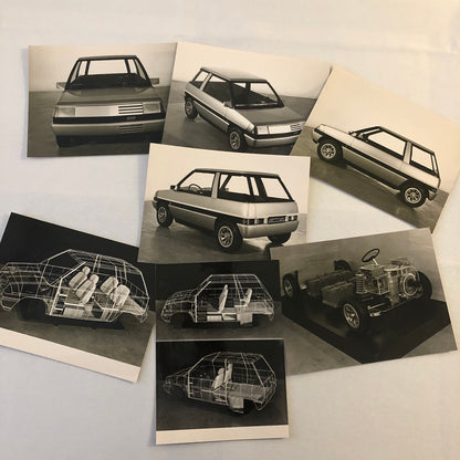 Vintage 1978 Pininfarina Fiat ECOS Concept Car Automobile Photo Lot of 7