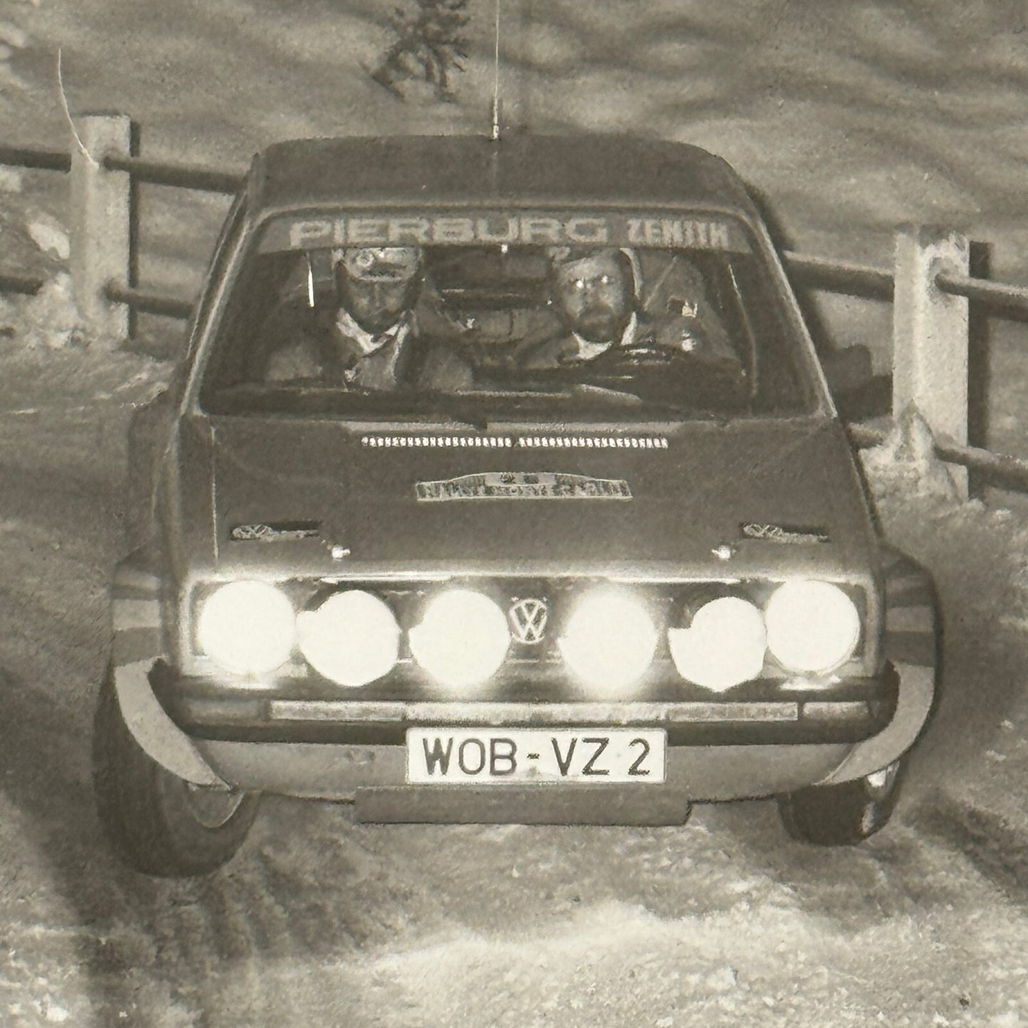 1980 Rallye Monte Carlo Press Photo Photograph DPPI VW Volkswagen Golf GTi Car