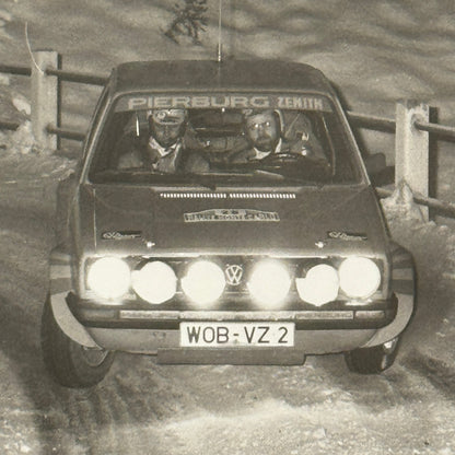1980 Rallye Monte Carlo Press Photo Photograph DPPI VW Volkswagen Golf GTi Car