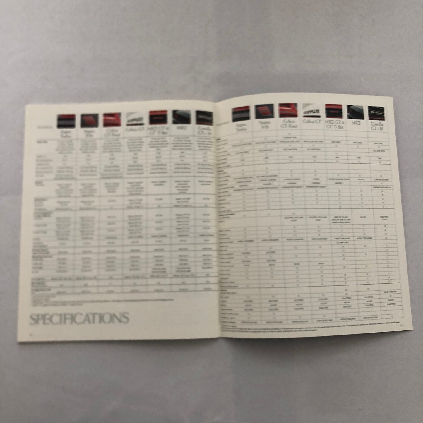 1990 Toyota Sports Car Sales Brochure Catalog Celica Supra MR2 Corolla UK Market