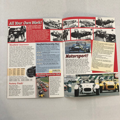 Westfield Kit Car Sports Cars Sales Brochure Catalog 1600 1800 SEiGHT