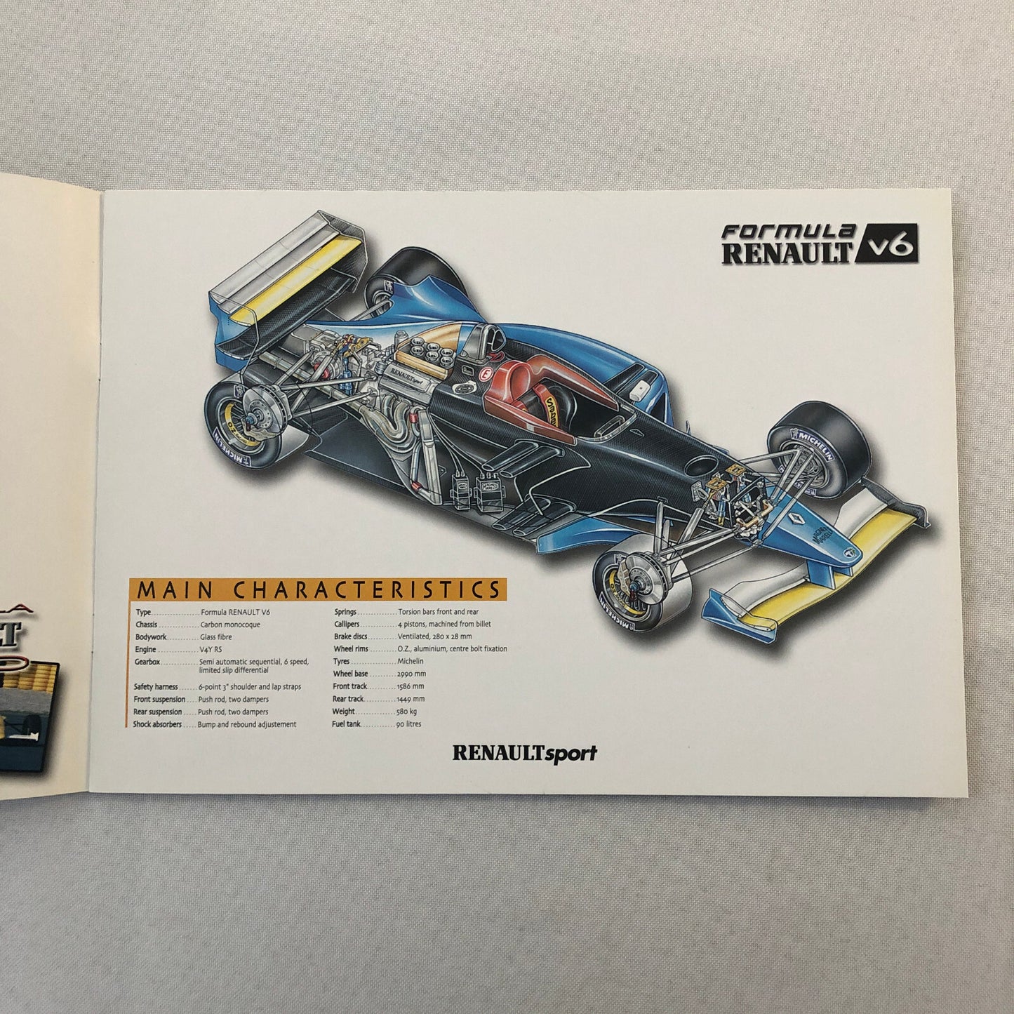 2003 Renault Sport Formula V6 Racing Car Sales Brochure Catalog