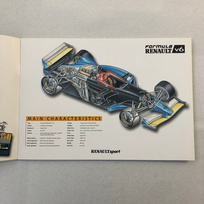 2003 Renault Sport Formula V6 Racing Car Sales Brochure Catalog