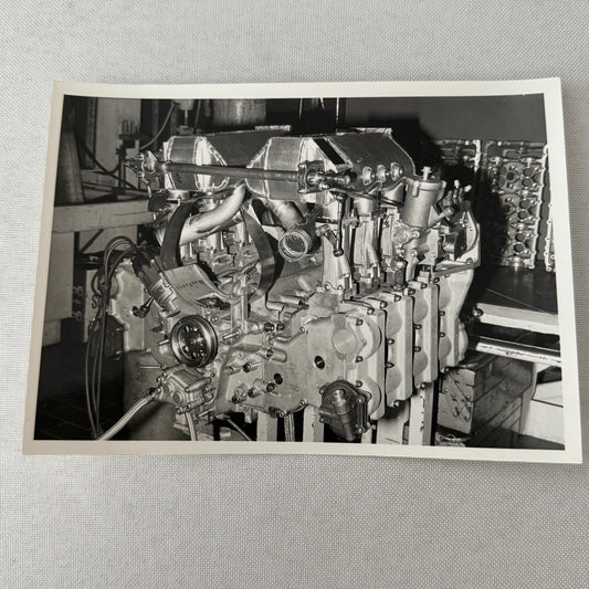 Porsche 935 Racing Car Engine Motor Factory Press Photo Photograph Print Vintage