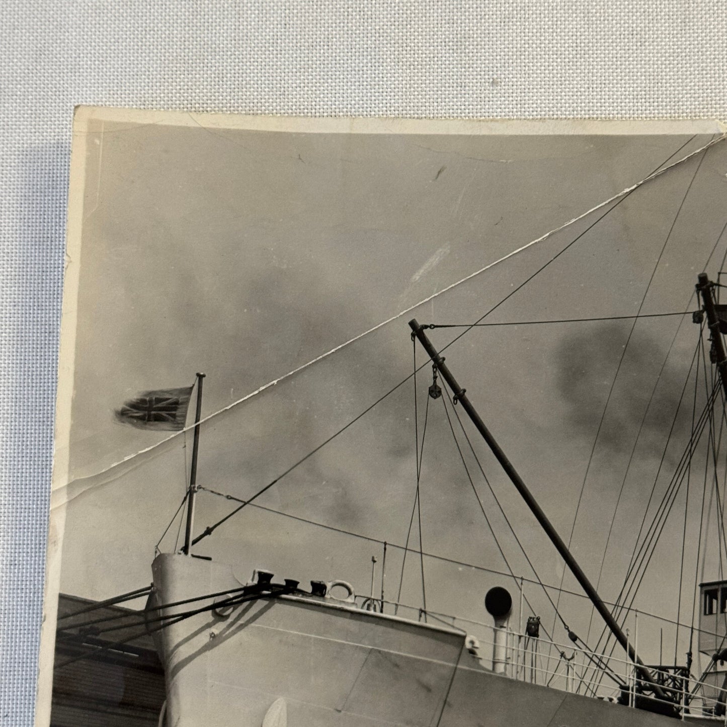 Vintage Ship Boat Photo Photograph Print RMS Lady Somers Montreal Maiden Voyage