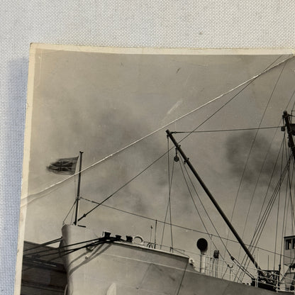 Vintage Ship Boat Photo Photograph Print RMS Lady Somers Montreal Maiden Voyage