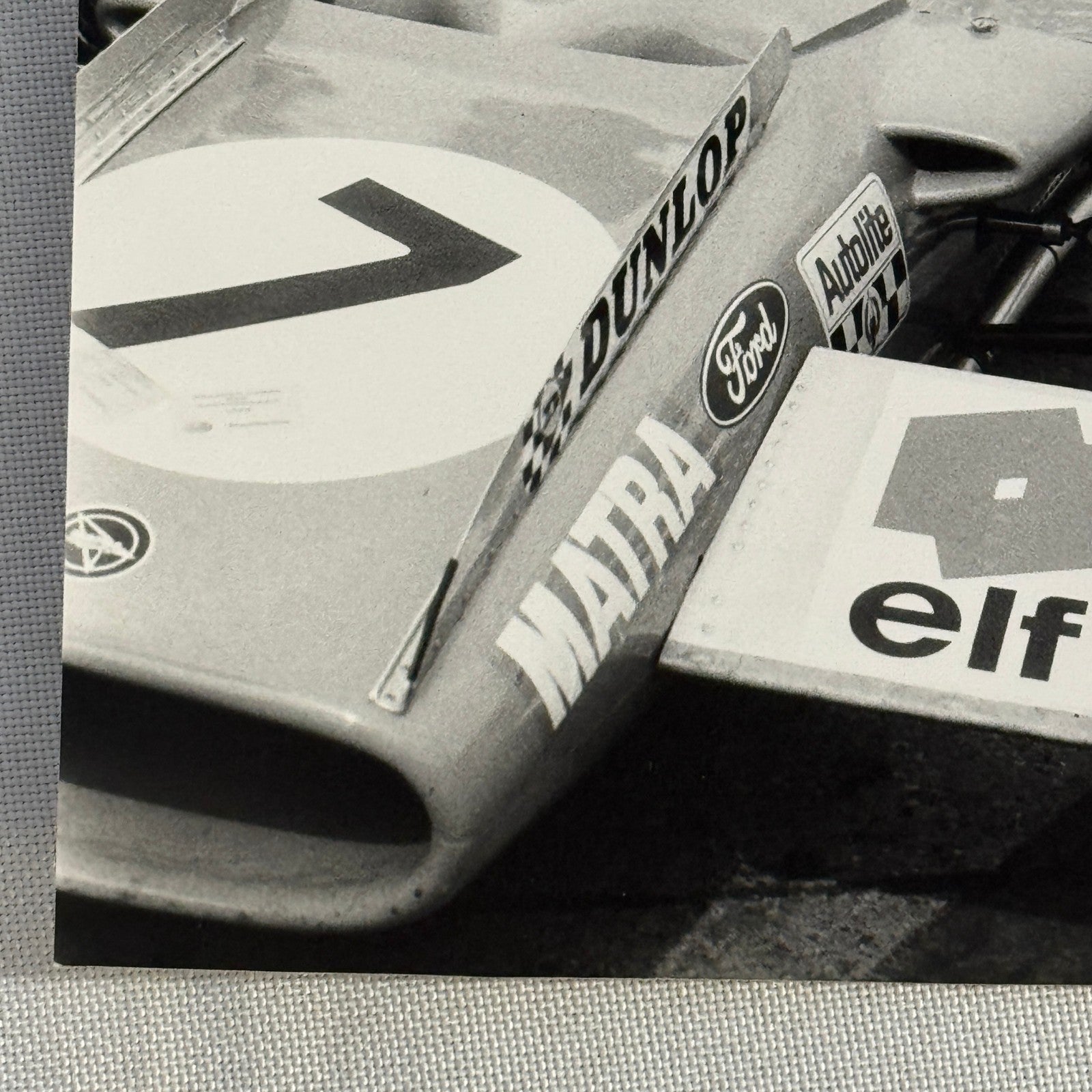Vintage Racing Photo Jackie Stewart Driver Matra Ford 1969 German Grand Prix