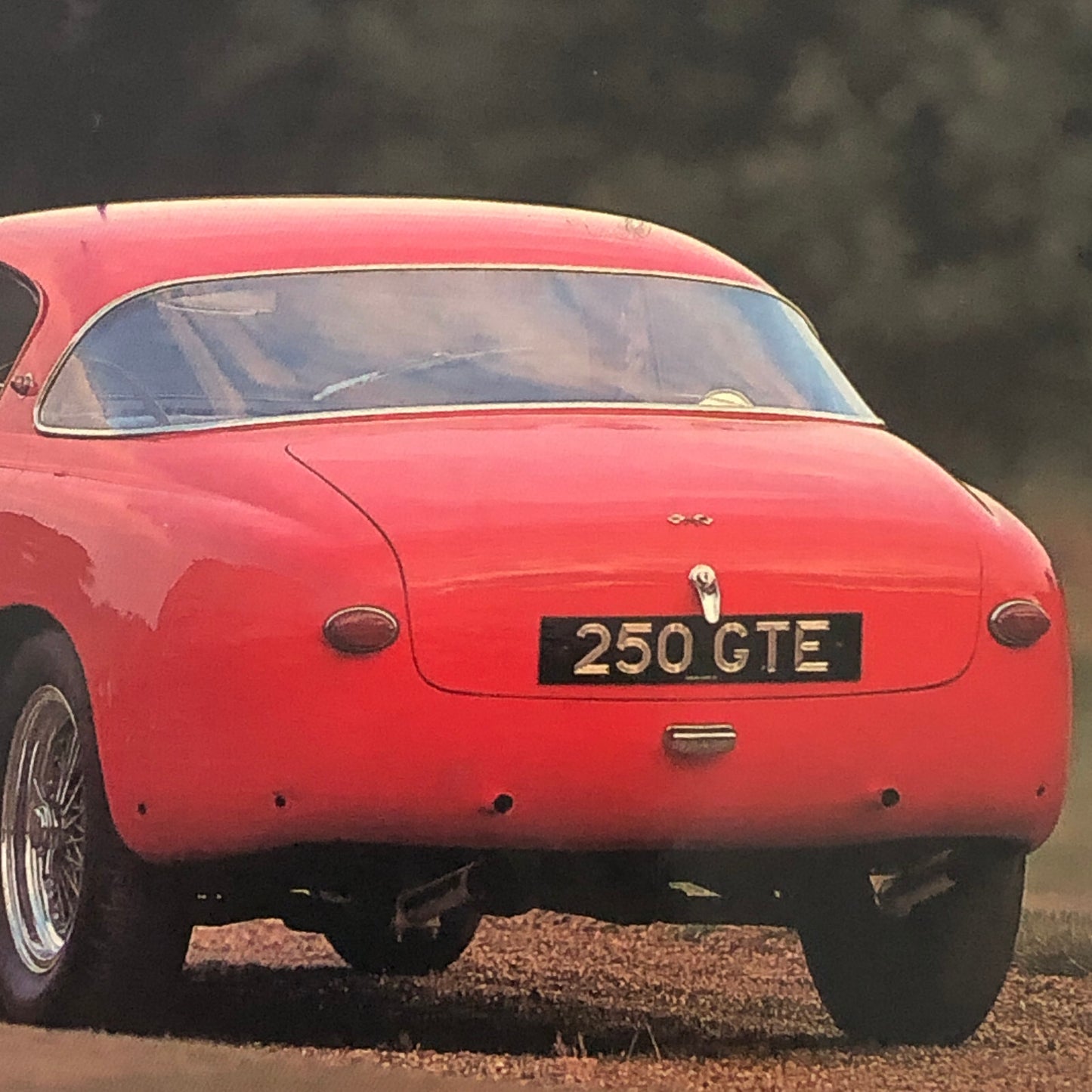 Vintage Ferrari 250 GTE Car Postcard Post Card