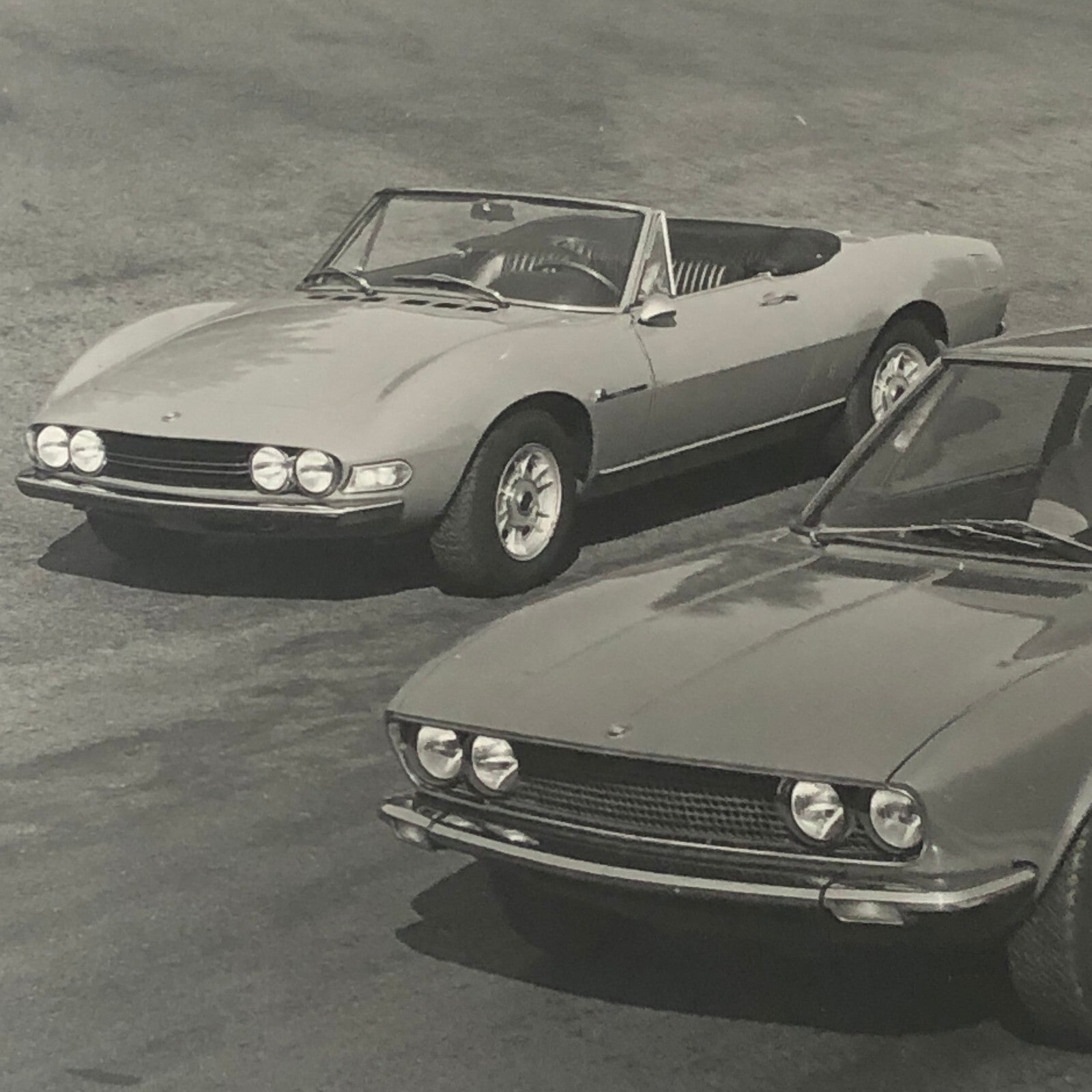 Fiat Dino Coupe and Spider Convertible Factory Press Photo Photograph