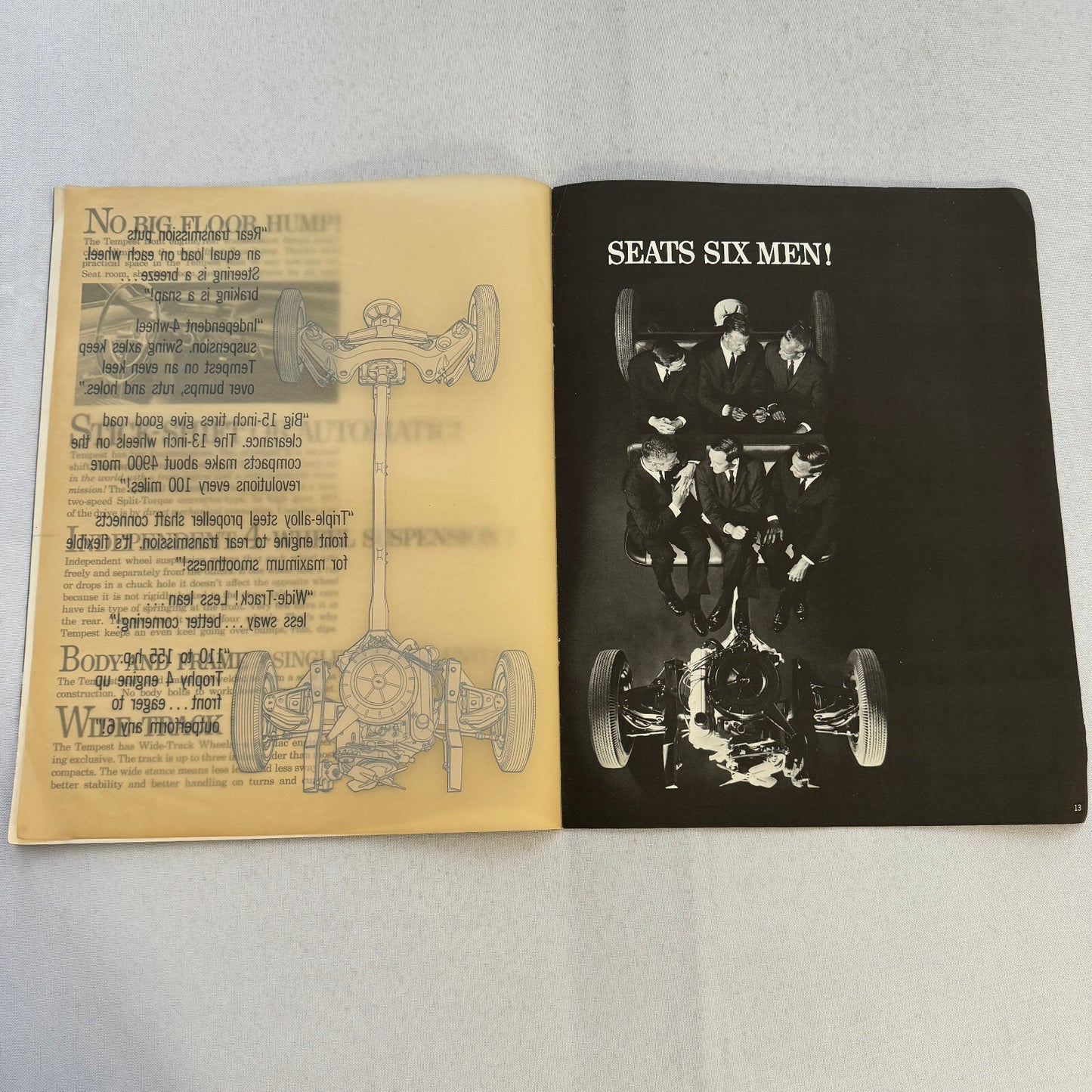 1960 Pontiac Tempest Car Sales Brochure Catalog Sedan Safari Station Wagon