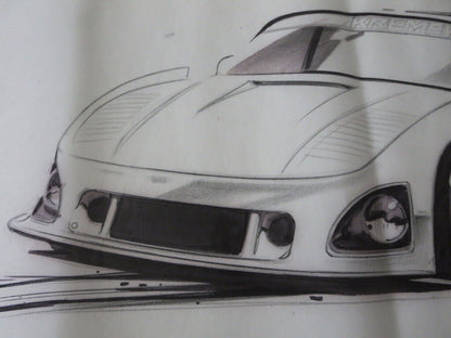 Porsche 935 Kremer Racing Design Sketch Drawing Art NOTTRODT Vintage 1980
