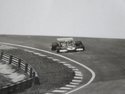 Vintage 1973 Brazilian Grand Prix Racing Photograph Photo Jackie Stewart + 