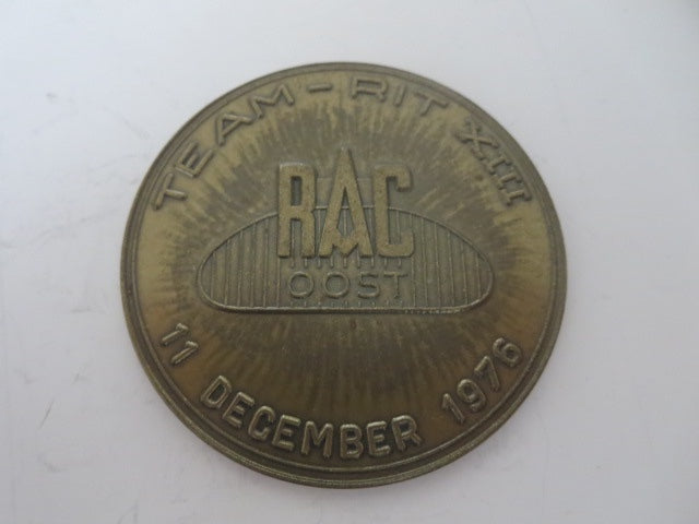 1976 Regionale Automobielsport Club Oost Team Rit Car Rally Badge Emblem 