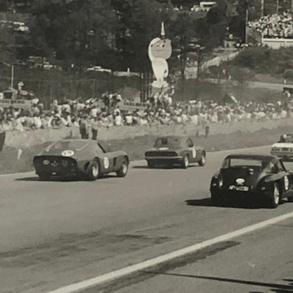 Vintage Car Racing Photo Photograph Print Tag AL22 E7