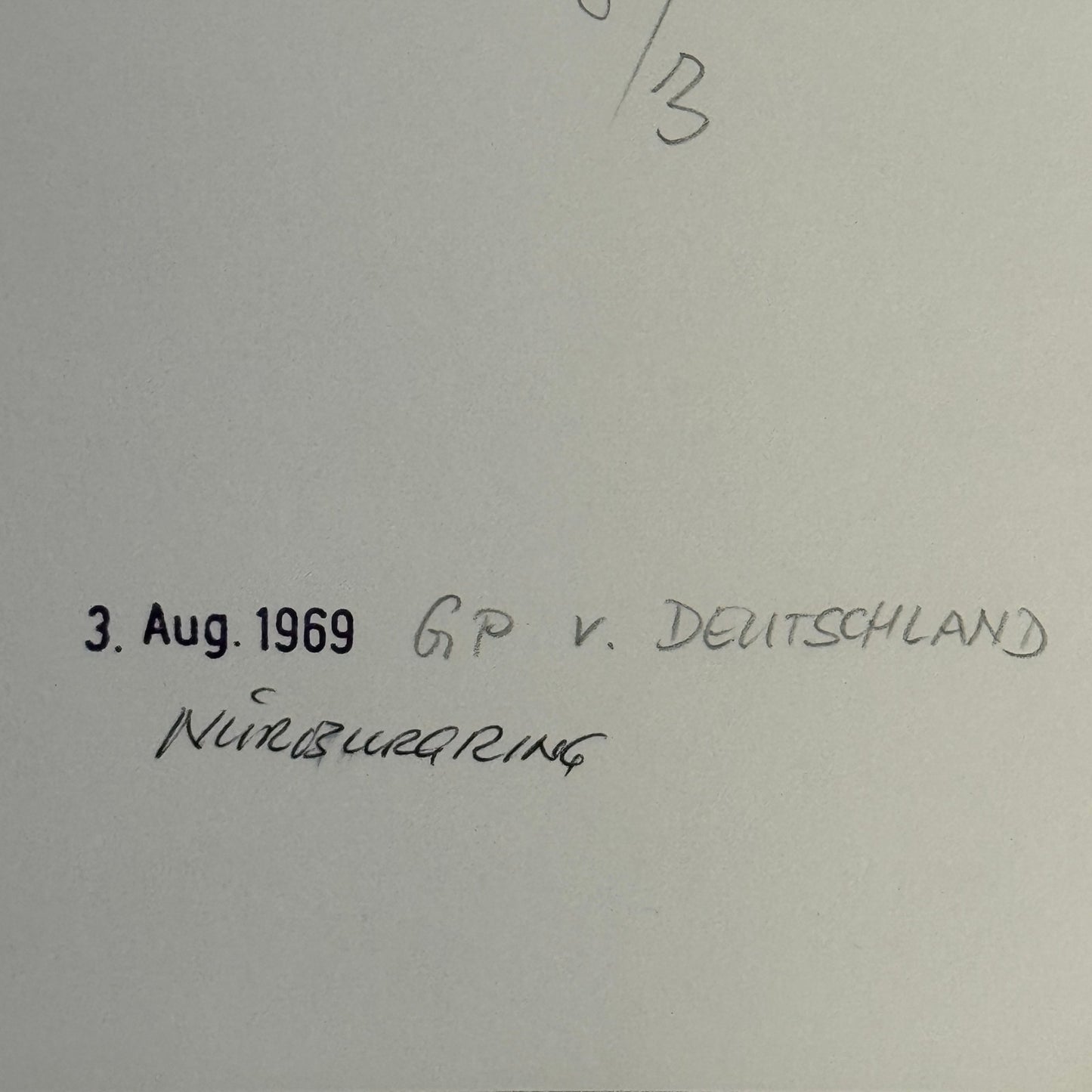 Vintage Racing Photo Jackie Stewart Driver Matra Ford 1969 German Grand Prix