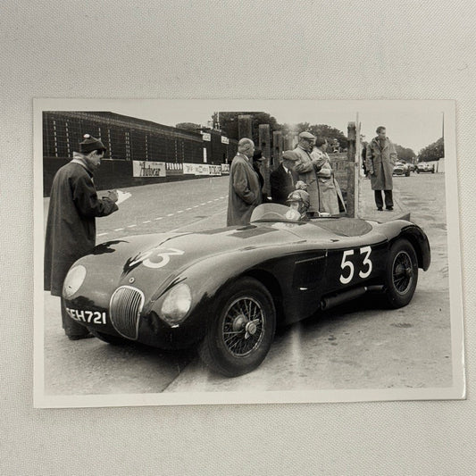Vintage Jaguar C Type Racing Photo Photograph Modern Print