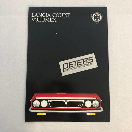Lancia Beta Coupe Car Sales Brochure Catalog German Text