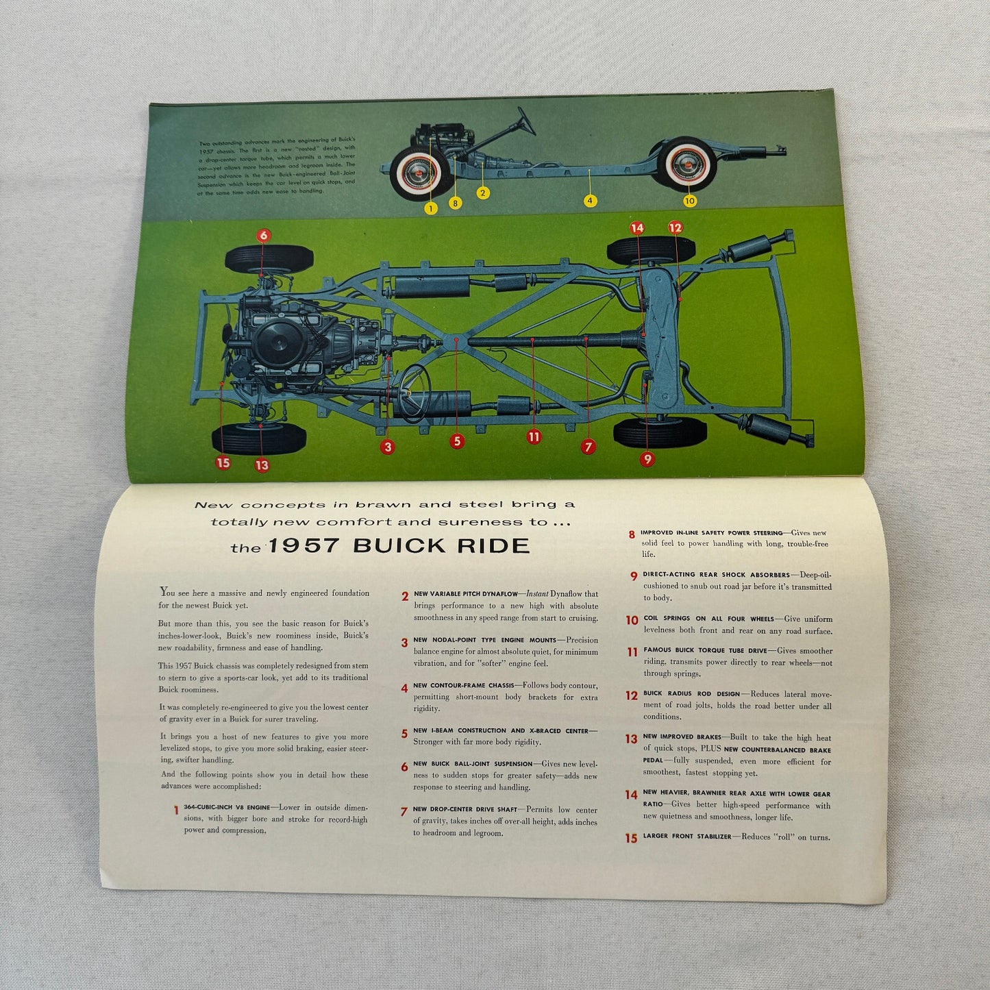 1957 Buick Car Sales Brochure Catalog Roadmaster Super Century Caballero Special