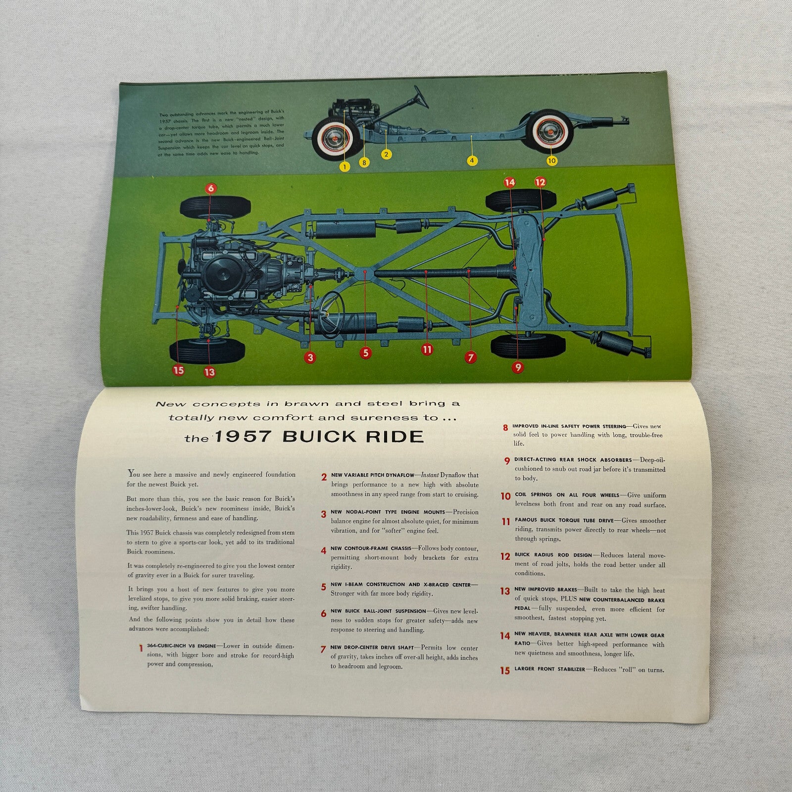 1957 Buick Car Sales Brochure Catalog Roadmaster Super Century Caballero Special