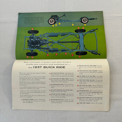 1957 Buick Car Sales Brochure Catalog Roadmaster Super Century Caballero Special