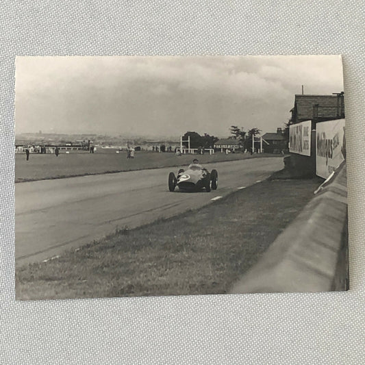 Juan Manuel Fangio Racing Photo Photograph 1957 British Brand Prix Maserati Car