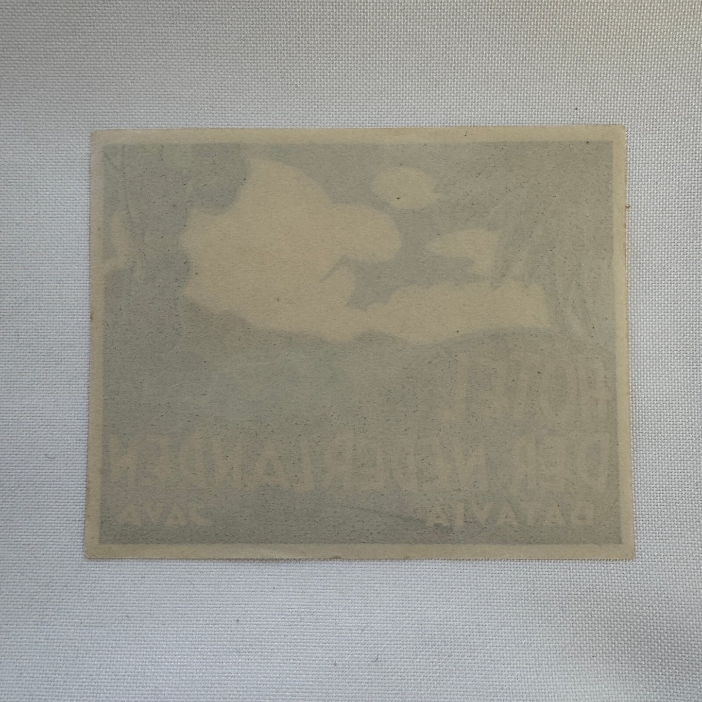 Vintage Travel Luggage Label Hotel Der Nederlanden Batavia Java Indonesia