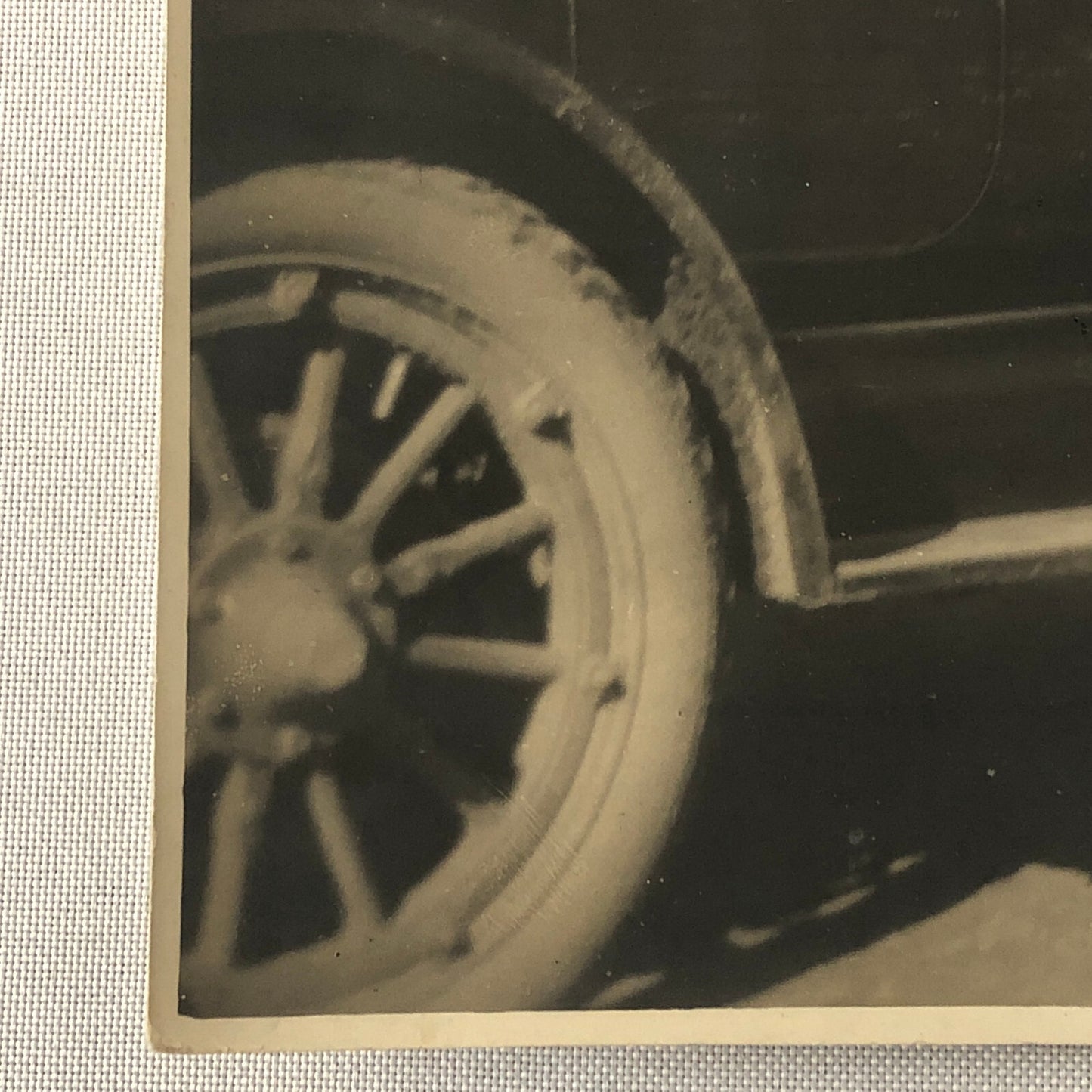 Vintage Photo Photograph Print - Man with Antique Car Automobile - Tag PSFA22
