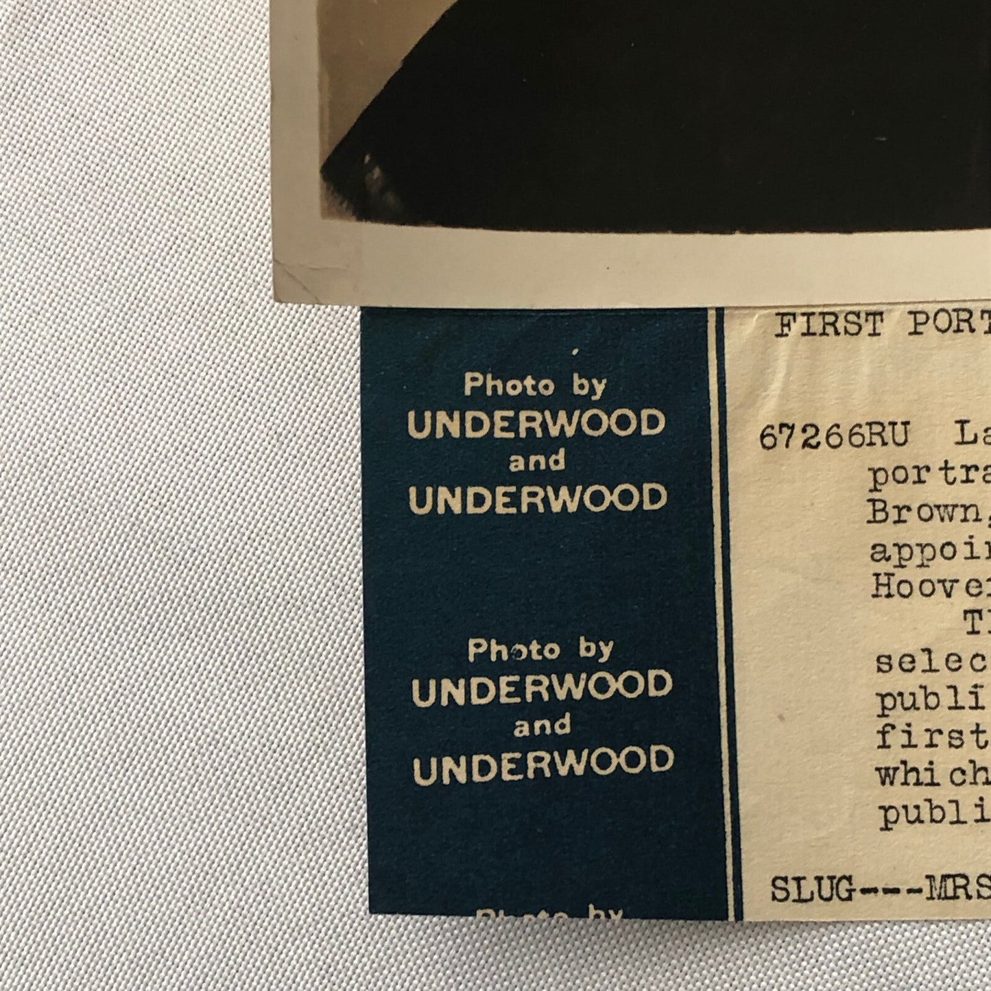 Press Photo Photograph Society Woman Wife of Postmaster General 1929