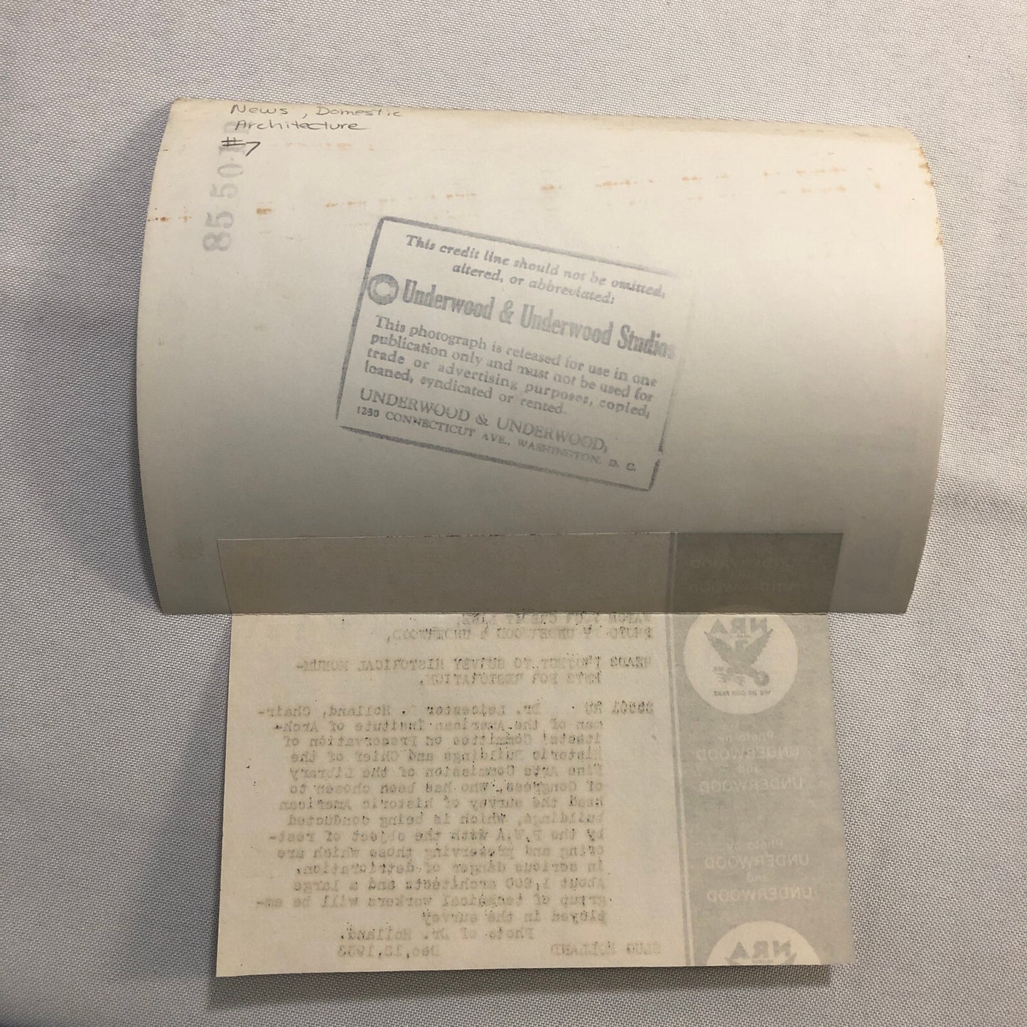 Press Photo Photograph American Insitute of Arhitects Historic Building Chair