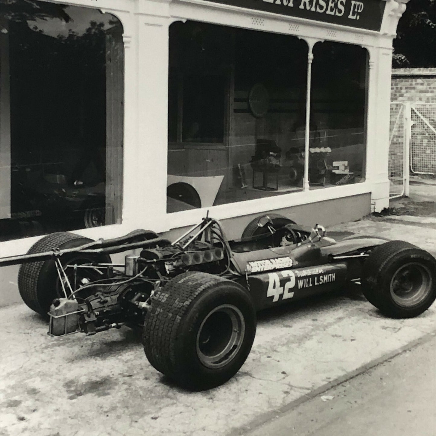Vintage Racing Car Photo Photograph - Motor Racing Enterprises Team Building Car