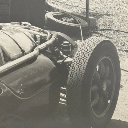 Vintage Racing Photo Stirling Moss Lotus Climax Car 1960 Dunlop Tire Silverstone