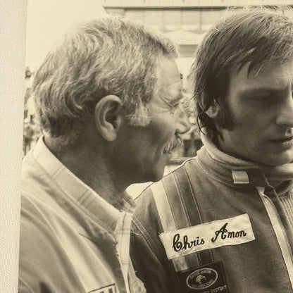 Vintage Racing Photo Chris Amon 1972 Spanish Grand Prix Race Motorsport