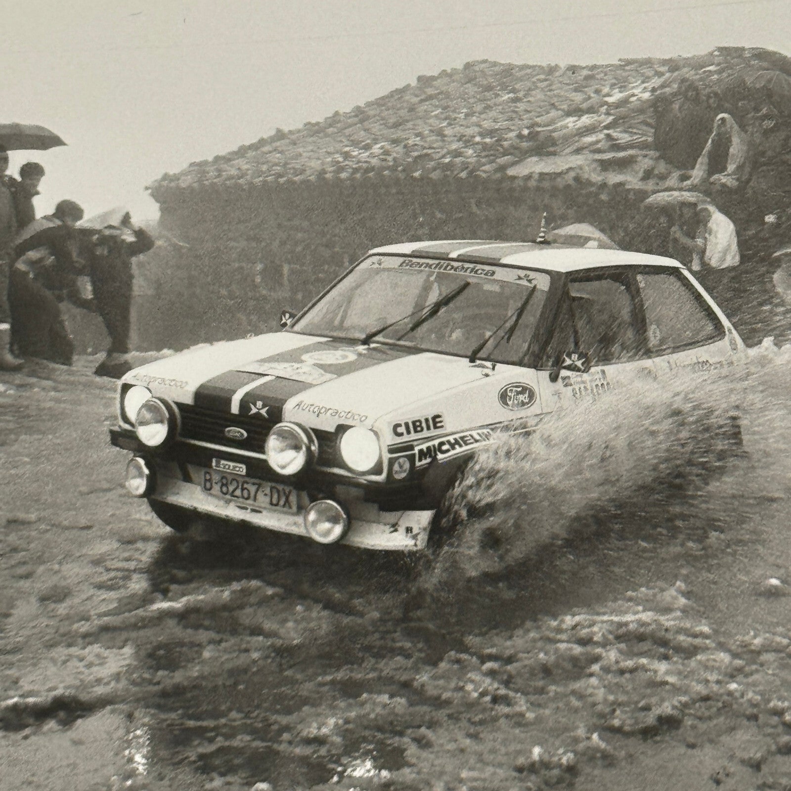 1980 Rallye Monte Carlo Press Photo Photograph DPPI Ford Fiesta MK1 Car