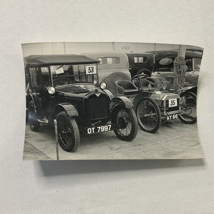Antique Cars at Vintage Auction Photo Photograph Print 1903 Velox Miniature + 