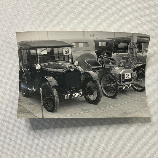 Antique Cars at Vintage Auction Photo Photograph Print 1903 Velox Miniature + 
