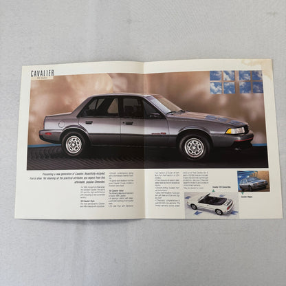 1988 Chevrolet Cavalier Car Sales Brochure Catalog Z24 Convertible Coupe Wagon