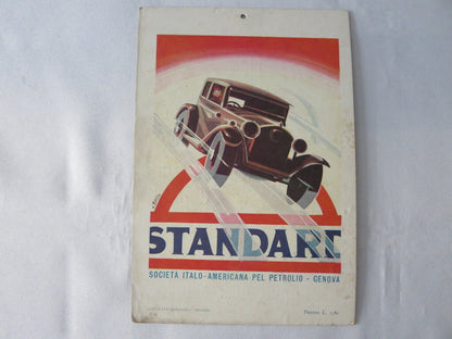 Poster Standard Oil Italian Gas & Oil Petroleum Mini Poster Vintage Small Size