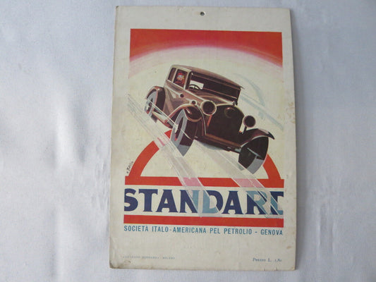 Poster Standard Oil Italian Gas & Oil Petroleum Mini Poster Vintage Small Size