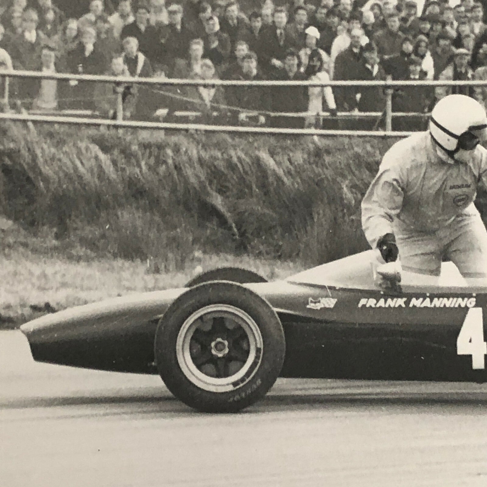 Vintage Car Racing Driver Photo Photograph - Silverstone Easter Monday 1967 