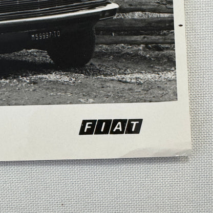 Fiat 132 GLS Car Factory Press Photo Photograph Print Vintage 1976