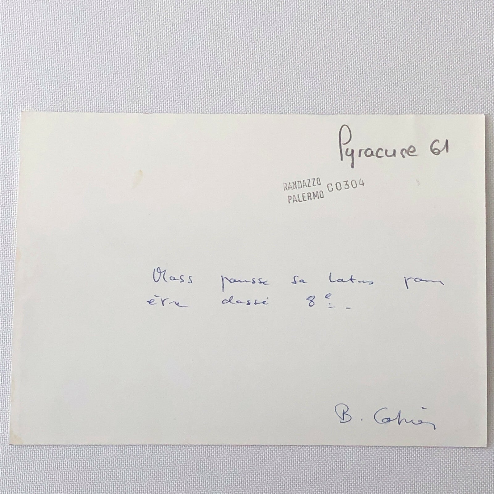 Vintage Sitrling Moss Lotus Racing Photo Photograph Bernard CAHIER