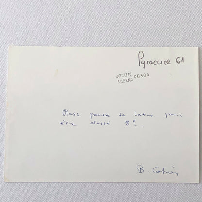 Vintage Sitrling Moss Lotus Racing Photo Photograph Bernard CAHIER