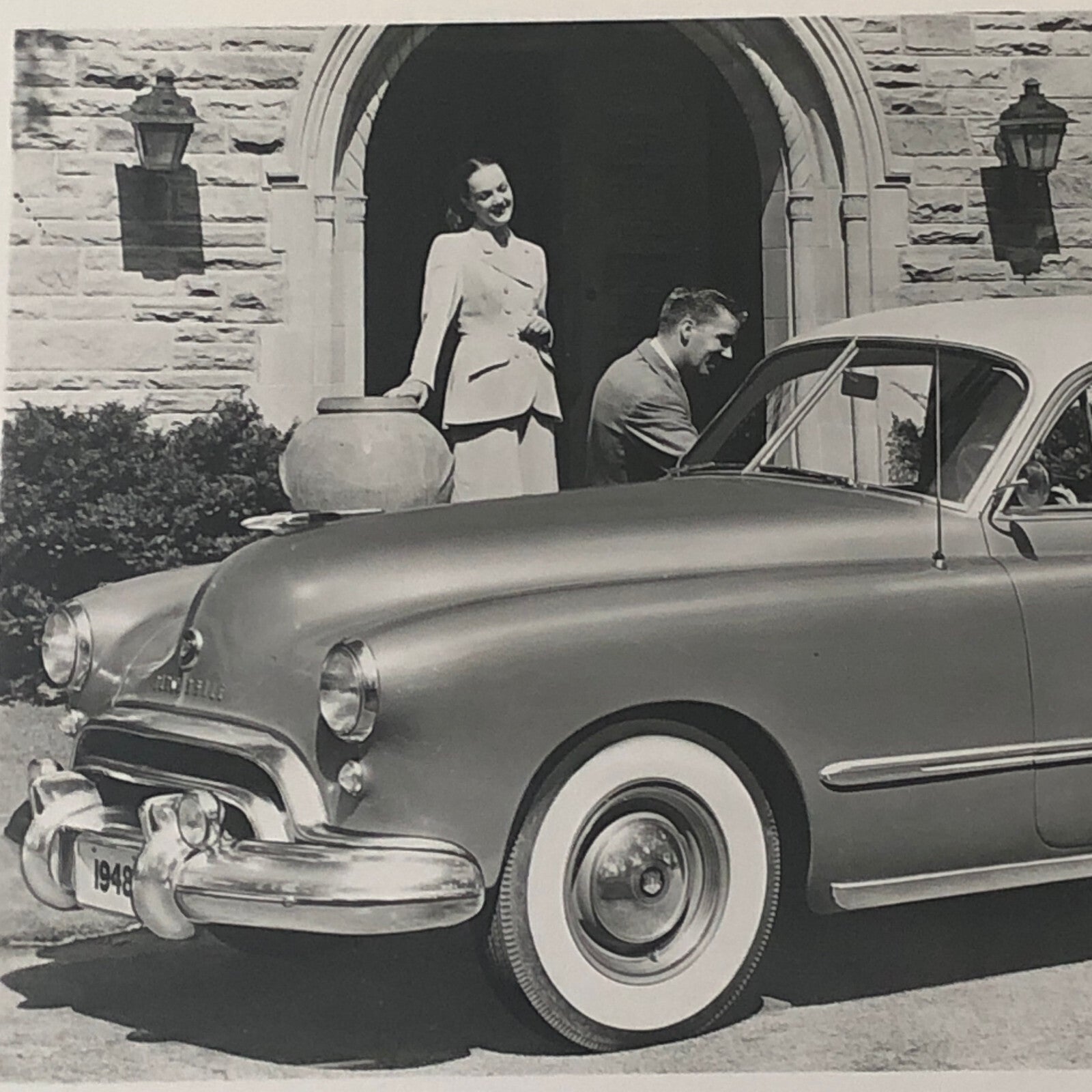 1948 Oldsmobile Series 98 Futuramic Sedan Factory Press Photo Photograph
