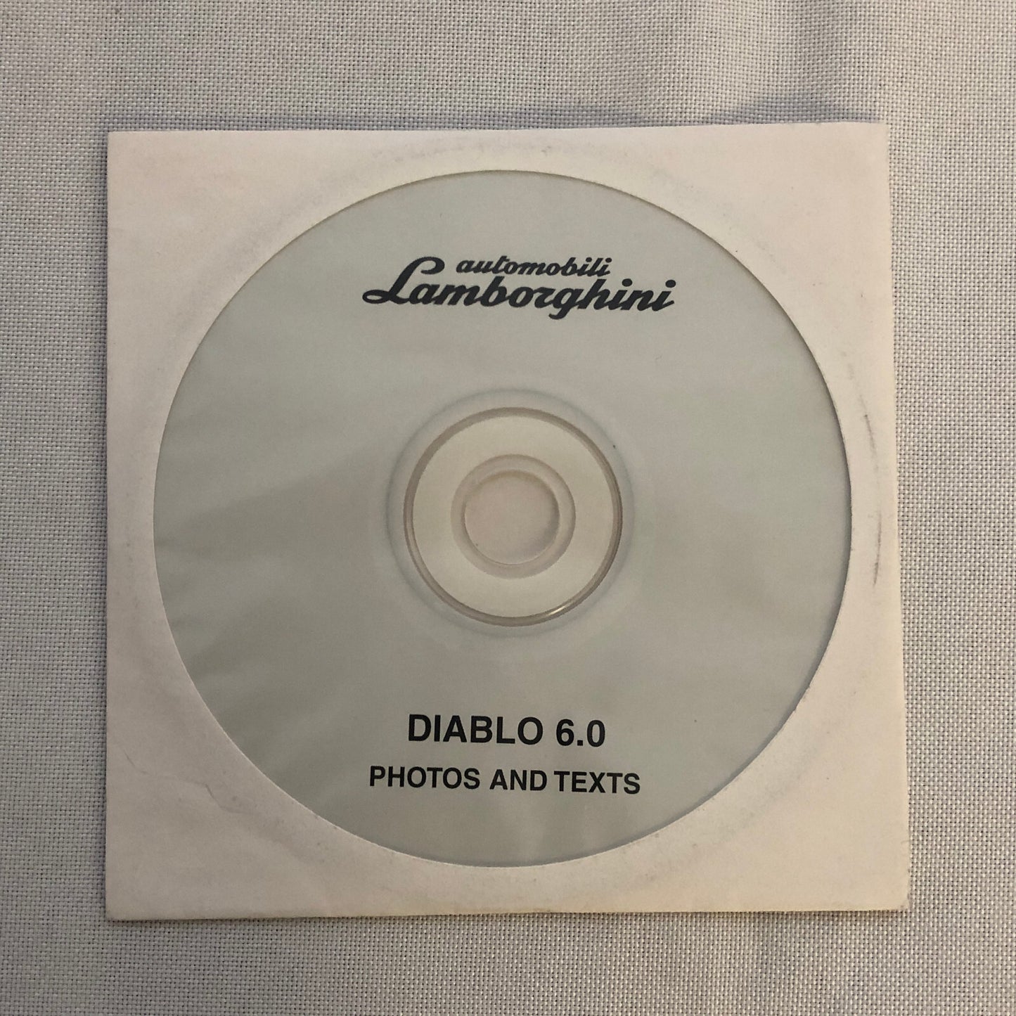 Lamborghini Diablo 6.0 Press Kit Photo CD Compact Disc