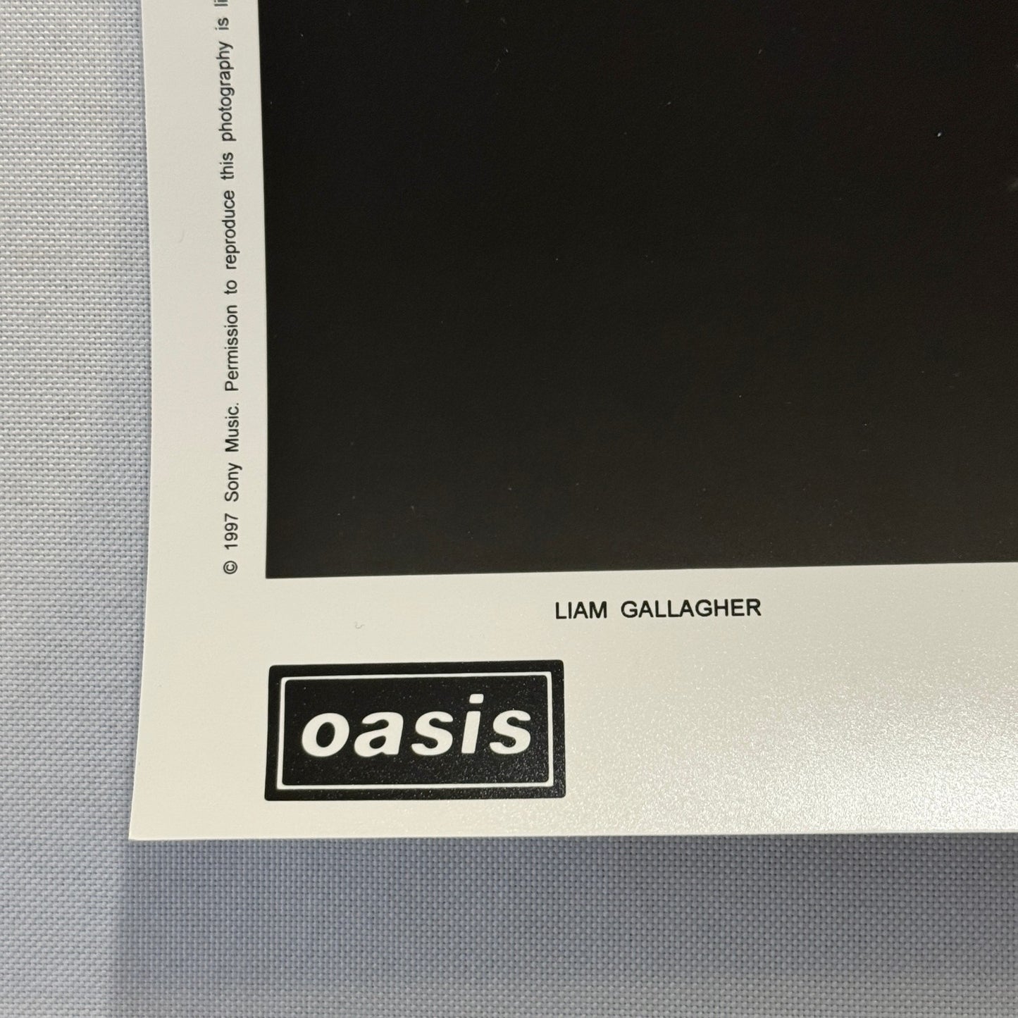 Oasis Publicity Press Photo Photograph Liam Gallagher Noel Gallagher 1997