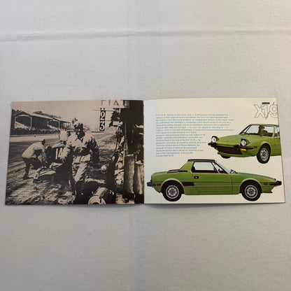 1974 Fiat Sports Car Sales Brochure Catalog 124 Sport Spider X1/9 X19 Sport L
