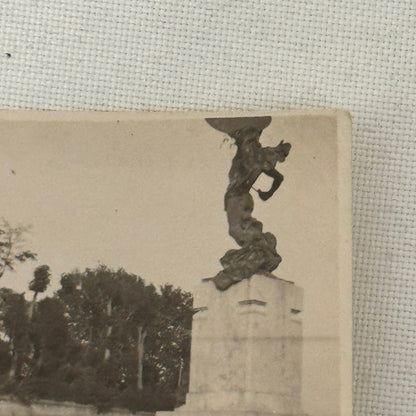 Vintage Photograph Photo Man in Antique Automobile Early Car