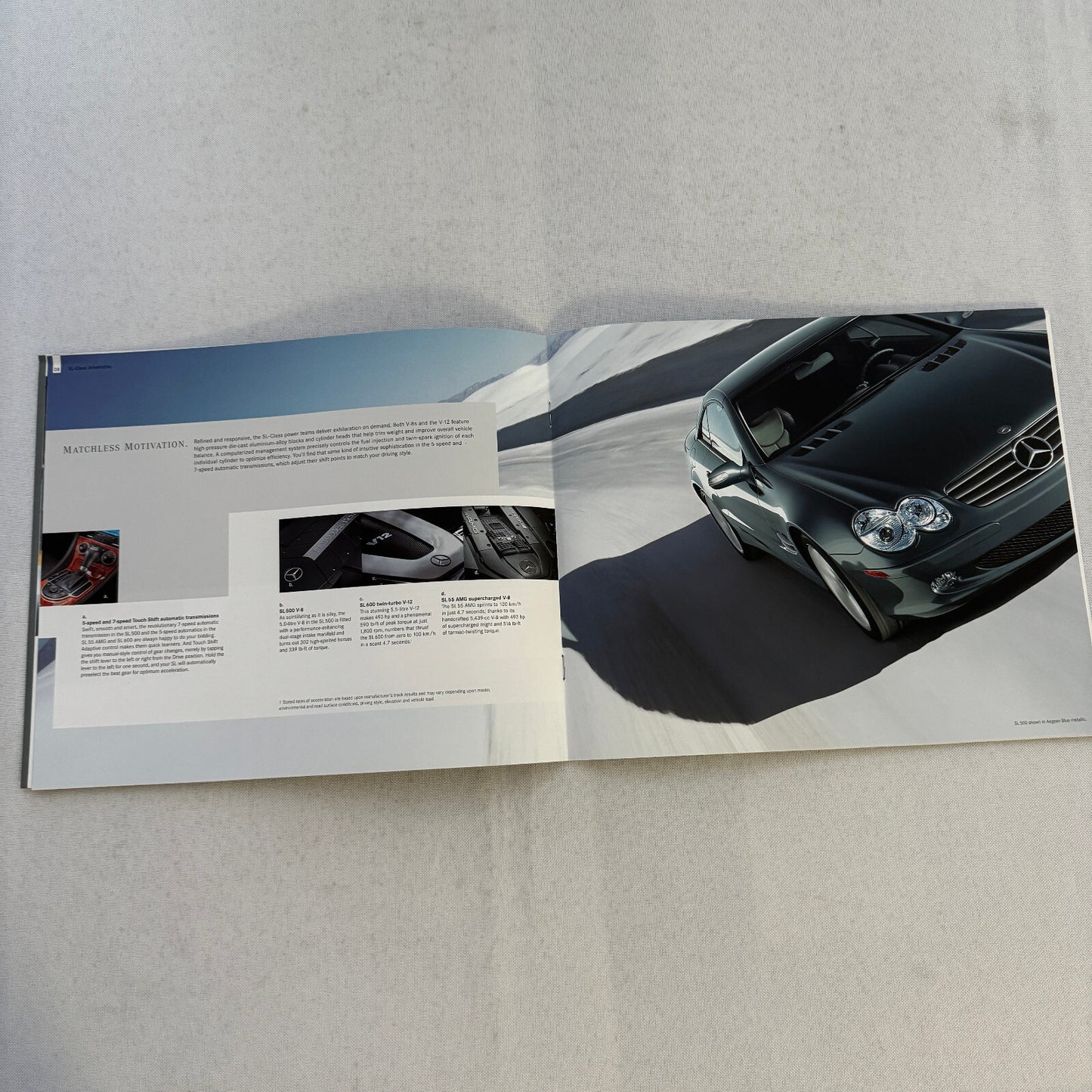 2006 Mercedes Benz SL Class Sales Brochure Catalog SL500 SL600 SL 55 AMG 500 600