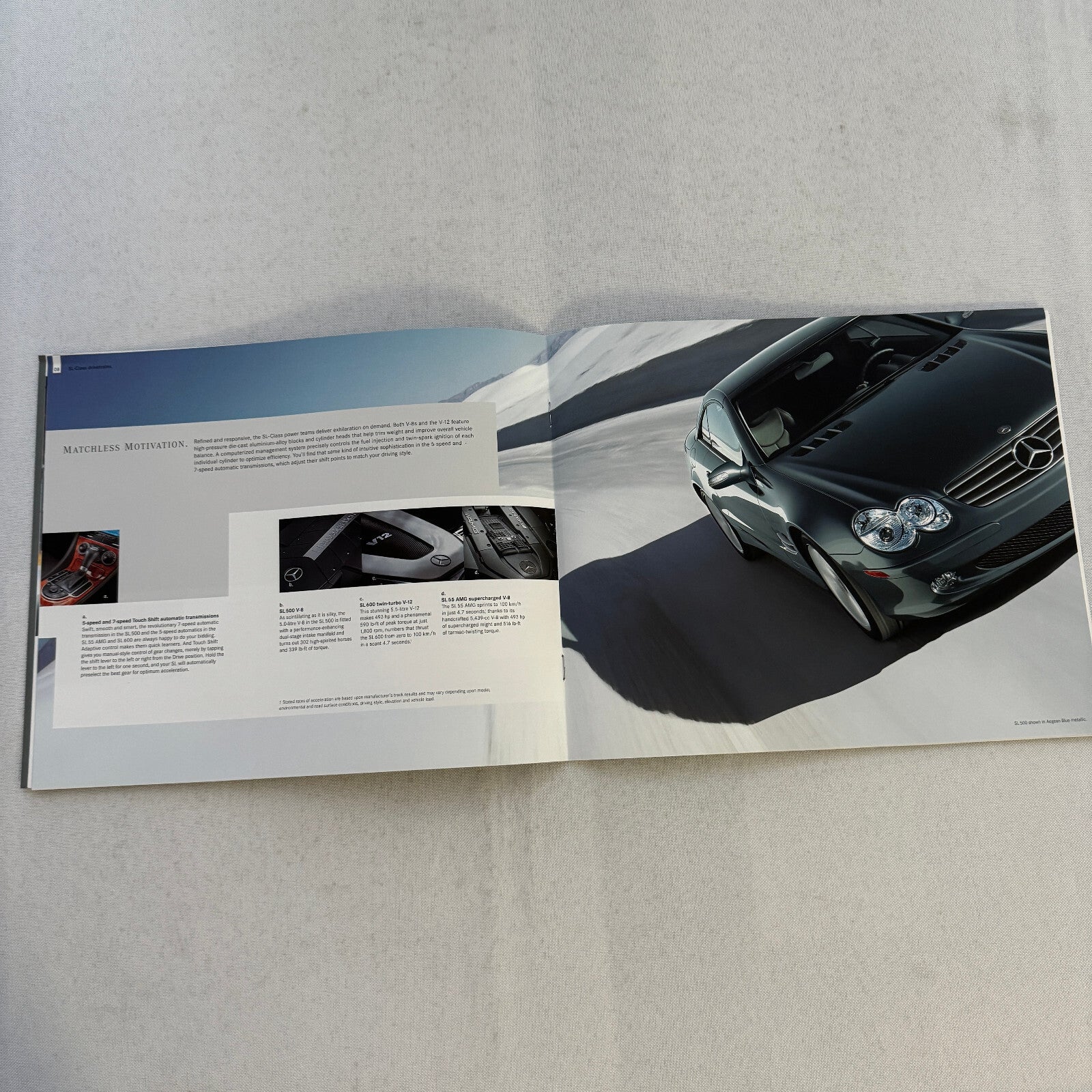 2006 Mercedes Benz SL Class Sales Brochure Catalog SL500 SL600 SL 55 AMG 500 600