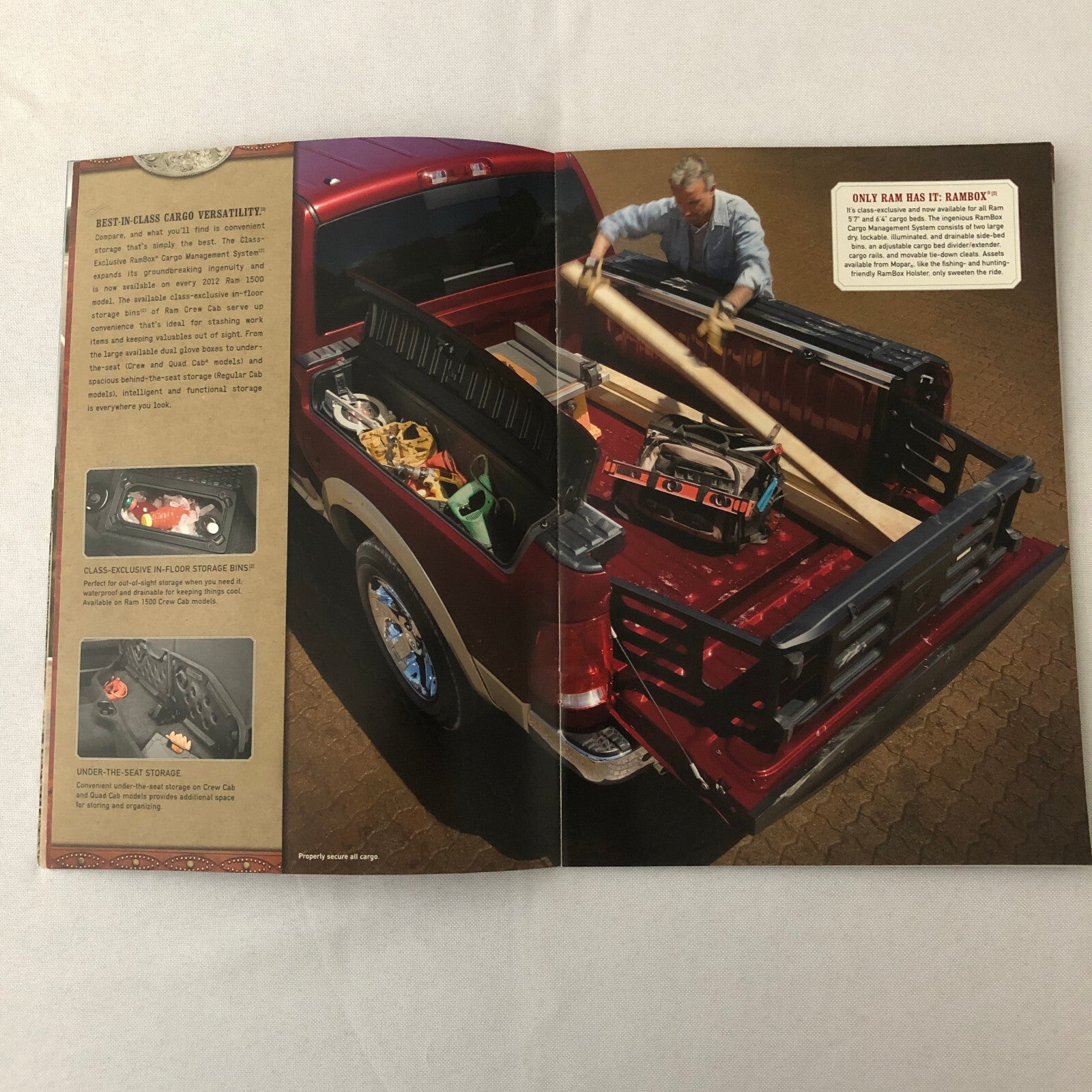 2012 Dodge Ram Pickup Truck Sales Brochure Catalog Big Horn Outdoorsman Laramie 